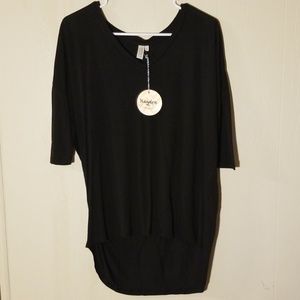 Black 3/4 Sleeve Top